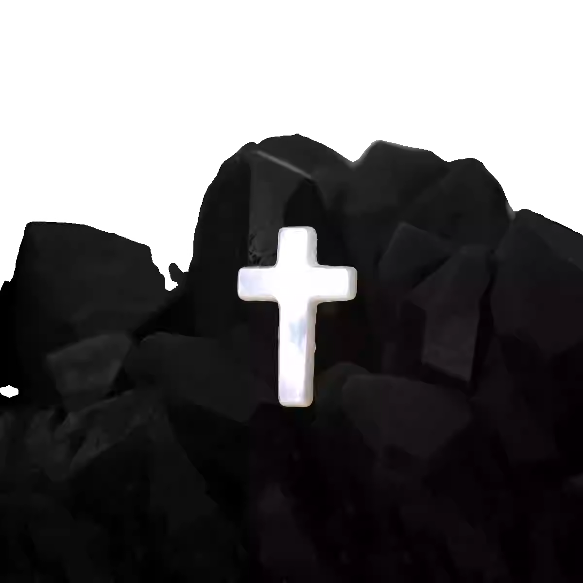 Hallowmas - Moonlight Gothic Cross Labret/Ear Stud - Hallowmas - Moonlight Gothic Cross Labret/Ear Stud - 6mm by CRUXJEWELRY