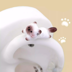 Paws & Purrs - Siamese Kitten & Fish 3D Earrings - Paws & Purrs - Siamese Kitten & Fish 3D Earrings - Cat / 6mm by CRUXJEWELRY