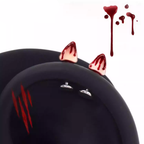 Paws & Purrs - Pair Of Bloodstain Hello Kitty Limited Helix Earrings - Paws & Purrs - Pair Of Bloodstain Hello Kitty Limited Helix Earrings - Kitty / 6mm by CRUXJEWELRY