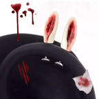 Paws & Purrs - Pair Of Bloodstain Hello Kitty Limited Helix Earrings - Paws & Purrs - Pair Of Bloodstain Hello Kitty Limited Helix Earrings - Bunny / 6mm by CRUXJEWELRY