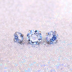 High Shine Blue Moissanite Internally Threaded Titanium Stud - High Shine Blue Moissanite Internally Threaded Titanium Stud - 3mm / 6mm by CRUXJEWELRY