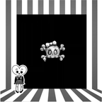 CRUX - Skull Bow Internally Threaded stainless steel Studs - CRUX - Skull Bow Internally Threaded stainless steel Studs - 6mm by CRUXJEWELRY