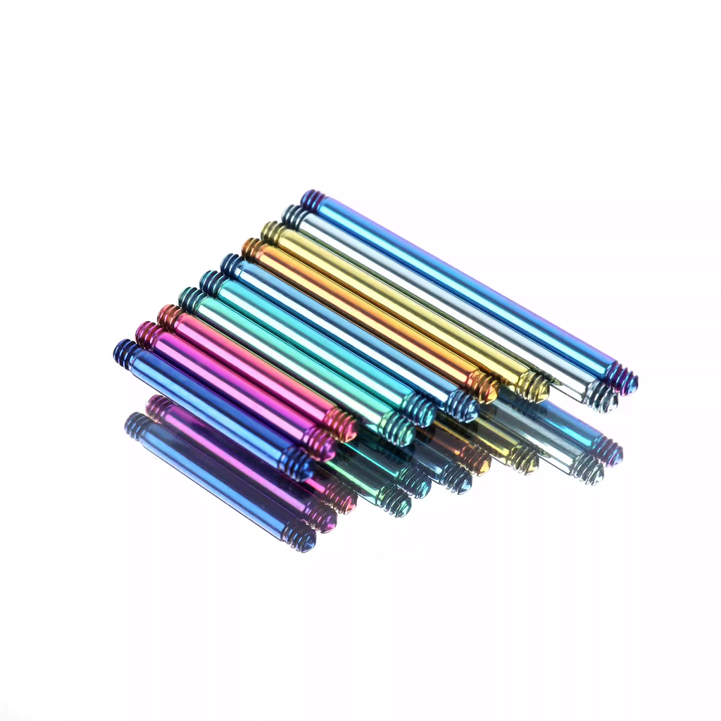 F136 Titanium Externally Threaded Tongue Bar Accessories - F136 Titanium Externally Threaded Tongue Bar Accessories - 10mm by CRUXJEWELRY