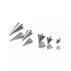 Titanium Internally Threaded Spike Ends Accessories - Titanium Internally Threaded Spike Ends Accessories - 3*3mm by CRUXJEWELRY