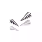 Titanium Internally Threaded Spike Ends Accessories - Titanium Internally Threaded Spike Ends Accessories - 3*3mm by CRUXJEWELRY