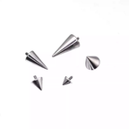Titanium Internally Threaded Spike Ends Accessories - Titanium Internally Threaded Spike Ends Accessories - 3*3mm by CRUXJEWELRY