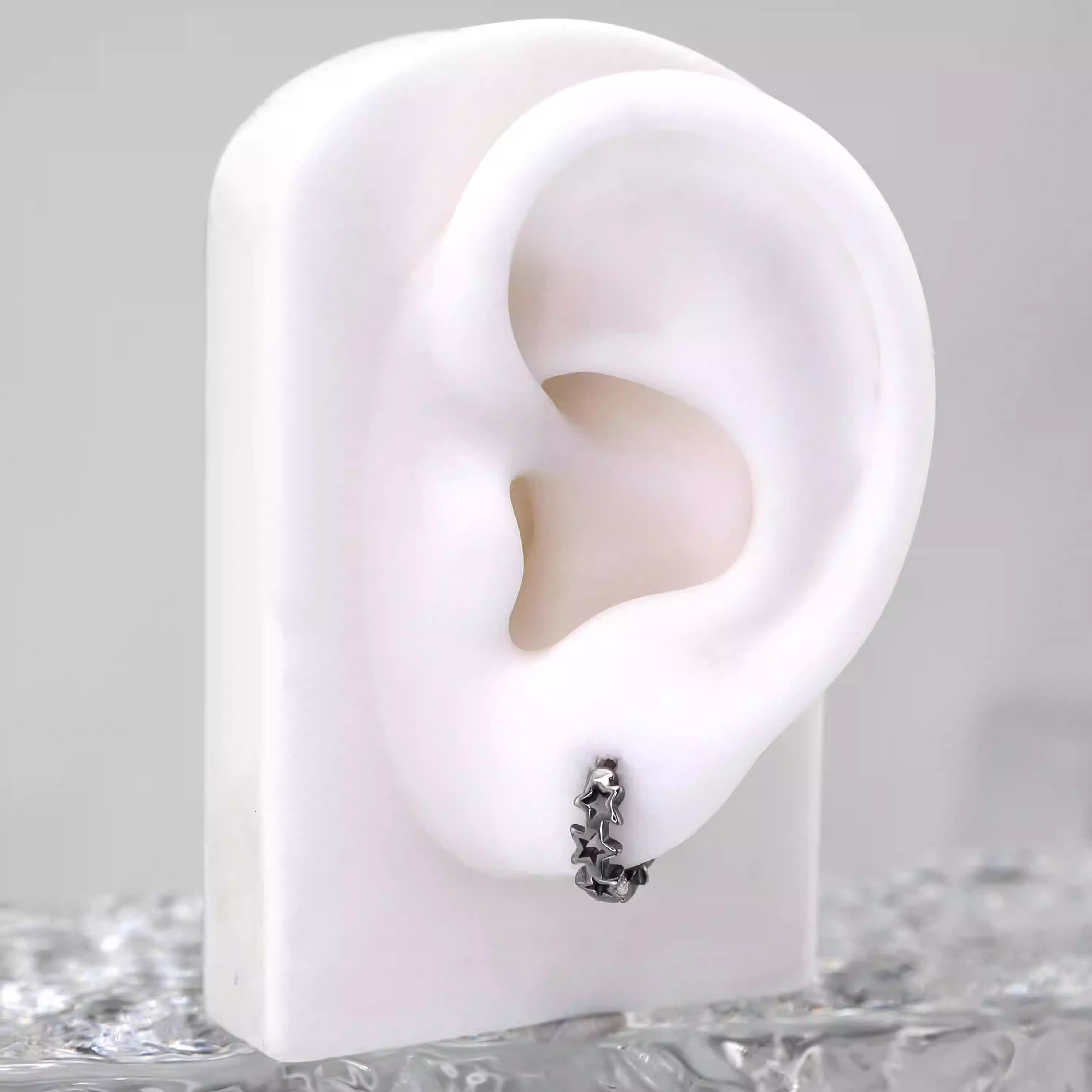 Vintage Openwork Pentagram Stainless steel Earrings - Vintage Openwork Pentagram Stainless steel Earrings - Single by CRUXJEWELRY