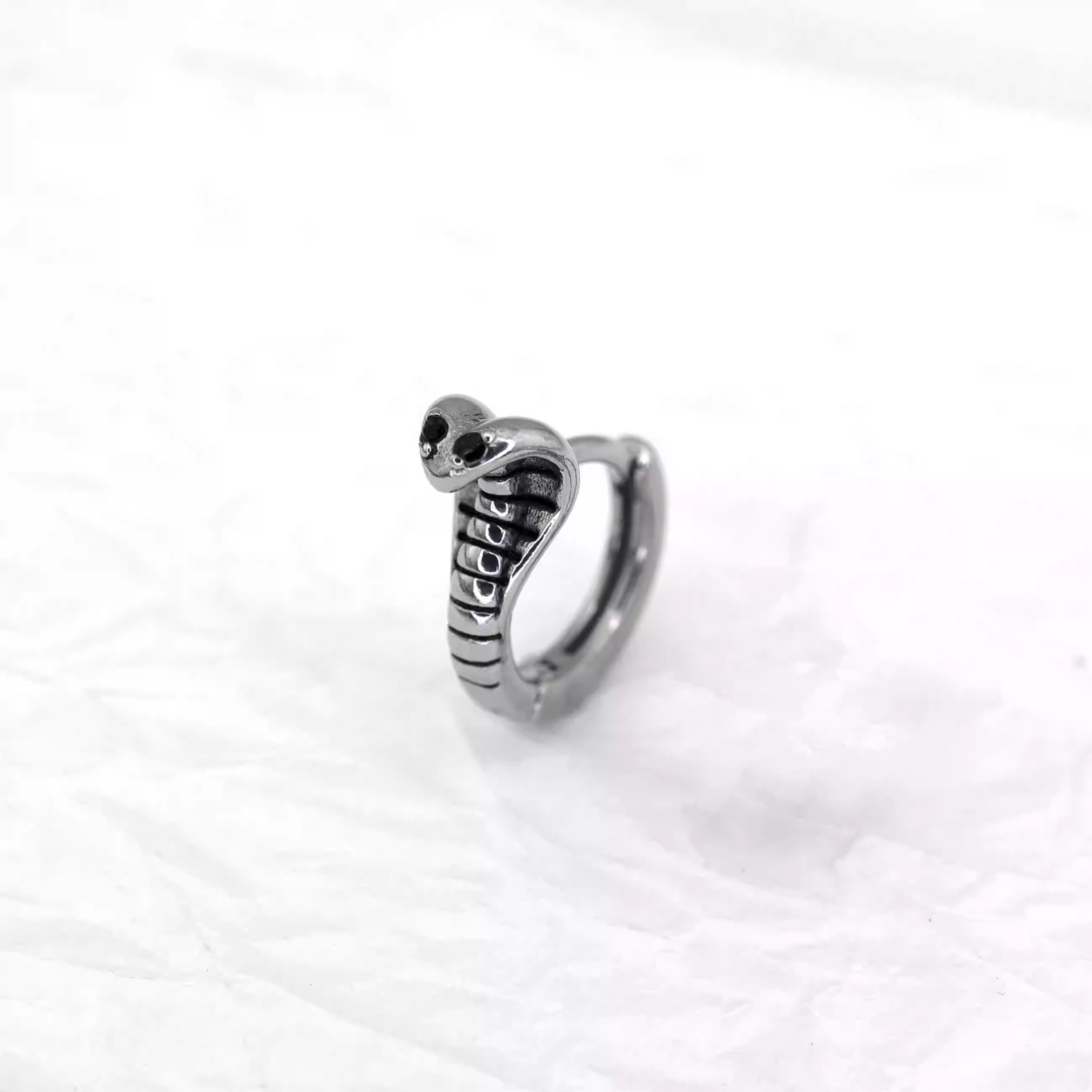 White CZ Eyed Serpent 3D Stainless Steel Stainless Steel - White CZ Eyed Serpent 3D Stainless Steel Stainless Steel - Single by CRUXJEWELRY