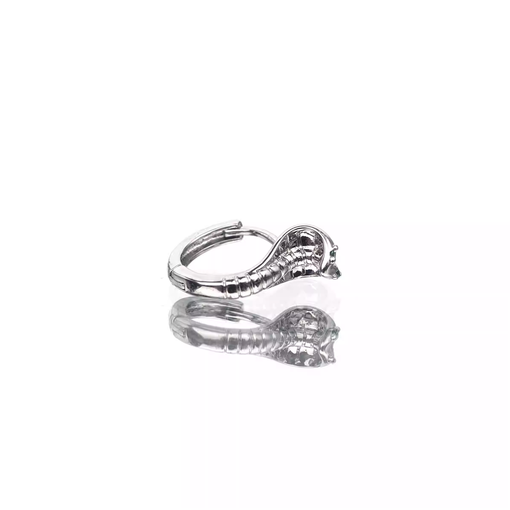 White CZ Eyed Serpent 3D Stainless Steel Stainless Steel - White CZ Eyed Serpent 3D Stainless Steel Stainless Steel - Single by CRUXJEWELRY