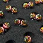 Cthulhu Eye - Demon Slayer Upper Rank Two- Dōma Ear/Lip/Tongue Studs - Cthulhu Eye - Demon Slayer Upper Rank Two- Dōma Ear/Lip/Tongue Studs - Upper Rank ( 1PCS x 上弦 ) / Flat-Back / 4mm by CRUXJEWELRY