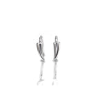 CRUX - Pair Of Vampire Fang Gothic Hoop - CRUX - Pair Of Vampire Fang Gothic Hoop - 8mm by CRUXJEWELRY