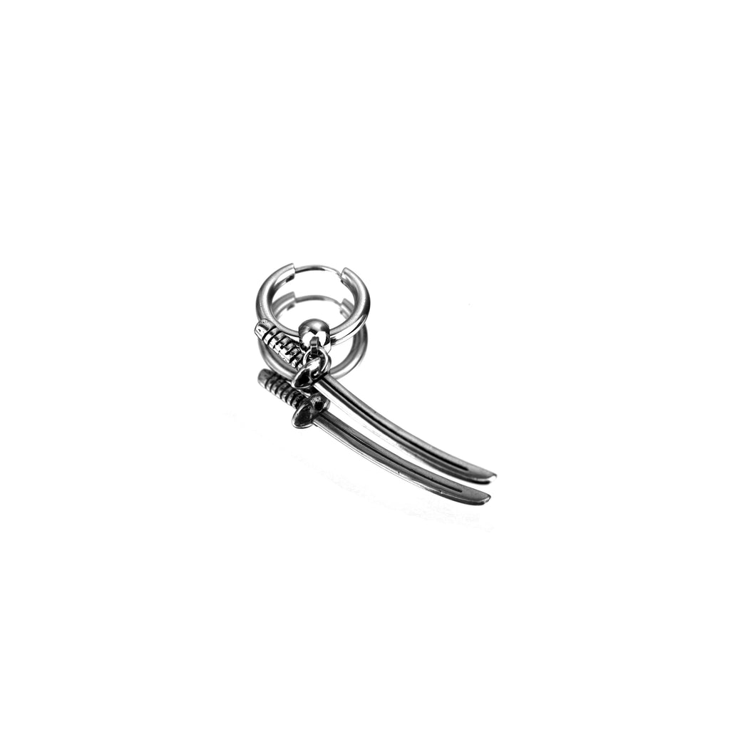 Katana Stainless Steel Earrings - Katana Stainless Steel Earrings - Single by CRUXJEWELRY