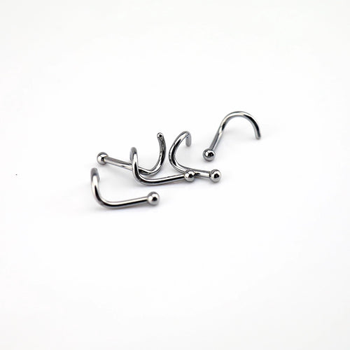 5PCS 20G L-Shape Nose Stud Set - 5PCS 20G L-Shape Nose Stud Set - 1.5mm by CRUXJEWELRY