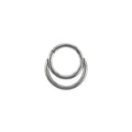 16G Moon stainless steel Segment Hoop - 16G Moon stainless steel Segment Hoop - Default Title by CRUXJEWELRY