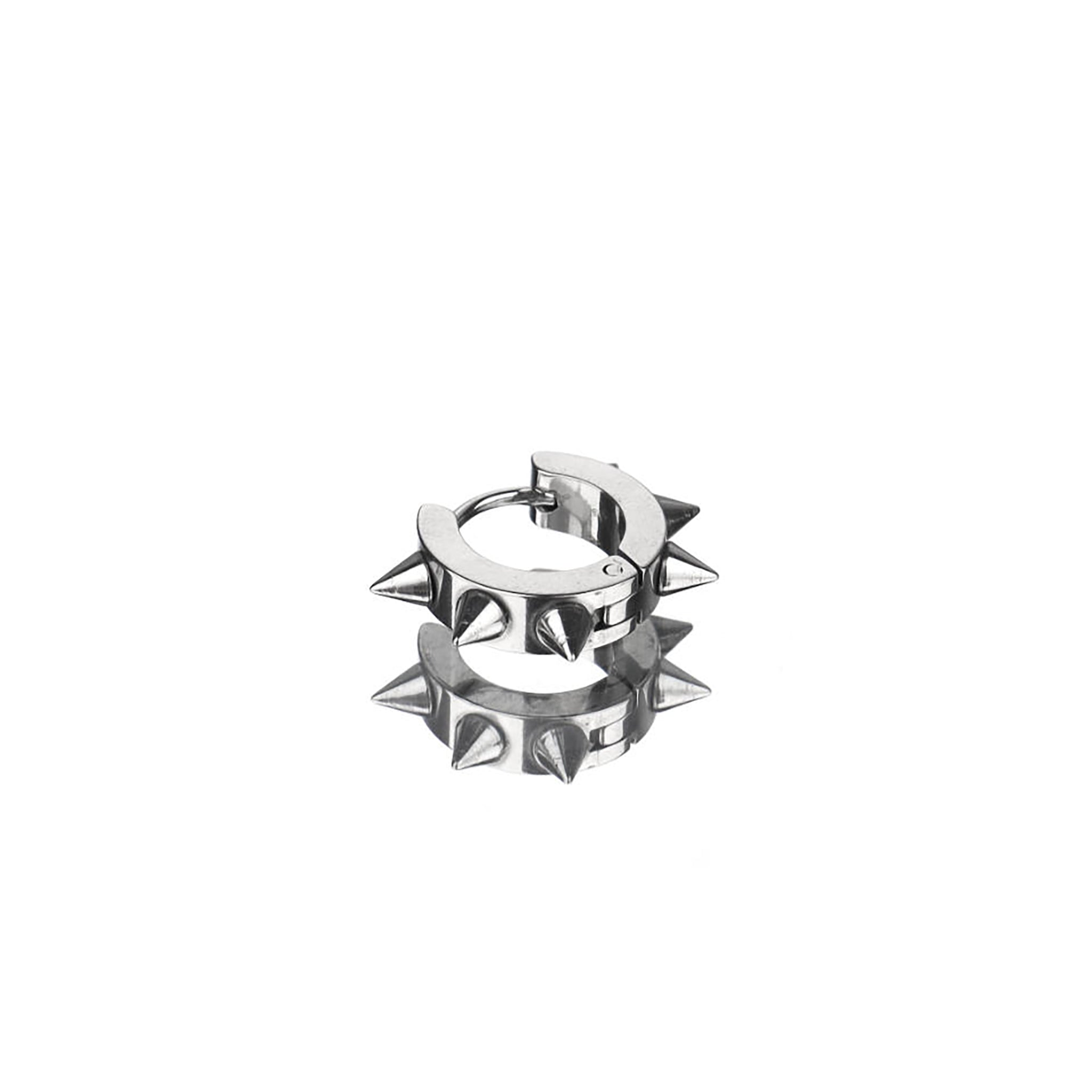 4-6-8 Spike Stud Stainless Steel Earrings