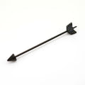 Arrow External Thread Stainless Steel Industrial Barbell - Arrow External Thread Stainless Steel Industrial Barbell - Black by CRUXJEWELRY