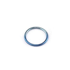 20G Thin Classic Titanium segment Hoop - 20G Thin Classic Titanium segment Hoop - Blue-White Gradient / 6mm by CRUXJEWELRY