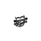 Heart Demon Horn Stainless Steel Nipple Rings - Heart Demon Horn Stainless Steel Nipple Rings - Black / 1.2mm/16G by CRUXJEWELRY