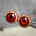 Cthulhu Eye - Realistic Handcrafted Eyeball |  Tongue/Ear/Lip  Titanium Studs