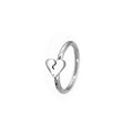 Broken Heart Stainless Steel Segment Hoop - Broken Heart Stainless Steel Segment Hoop - 8mm by CRUXJEWELRY