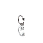 Butterfly Tapered Titanium Horseshoe Ring - Butterfly Tapered Titanium Horseshoe Ring - 8 mm by CRUXJEWELRY