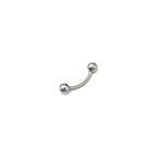 Basic Ball External Thread Stainless Steel Eyebrow Barbell - Basic Ball External Thread Stainless Steel Eyebrow Barbell - Sliver / 6mm by CRUXJEWELRY