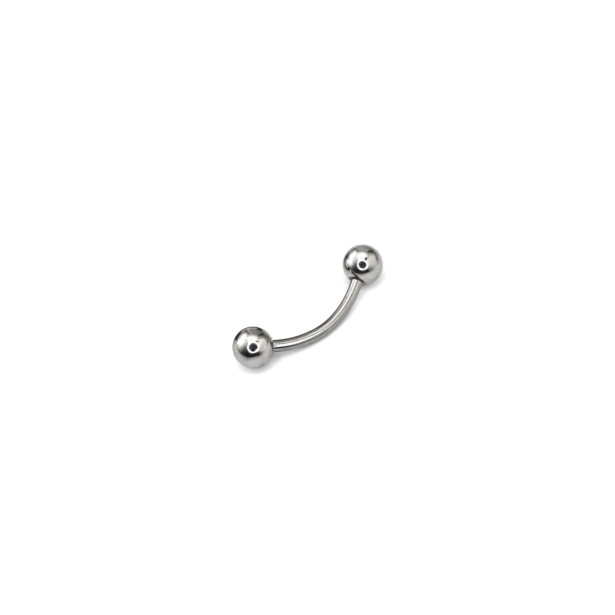 Basic Ball External Thread Stainless Steel Eyebrow Barbell - Basic Ball External Thread Stainless Steel Eyebrow Barbell - Sliver / 6mm by CRUXJEWELRY
