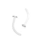 6PCS L-shaped 16G Glass Needle Invisible Rod Puncture Nail Set - 6PCS L-shaped 16G Glass Needle Invisible Rod Puncture Nail Set - 14G SET by CRUXJEWELRY