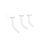 6PCS L-shaped 16G Glass Needle Invisible Rod Puncture Nail Set - 6PCS L-shaped 16G Glass Needle Invisible Rod Puncture Nail Set - 14G SET by CRUXJEWELRY