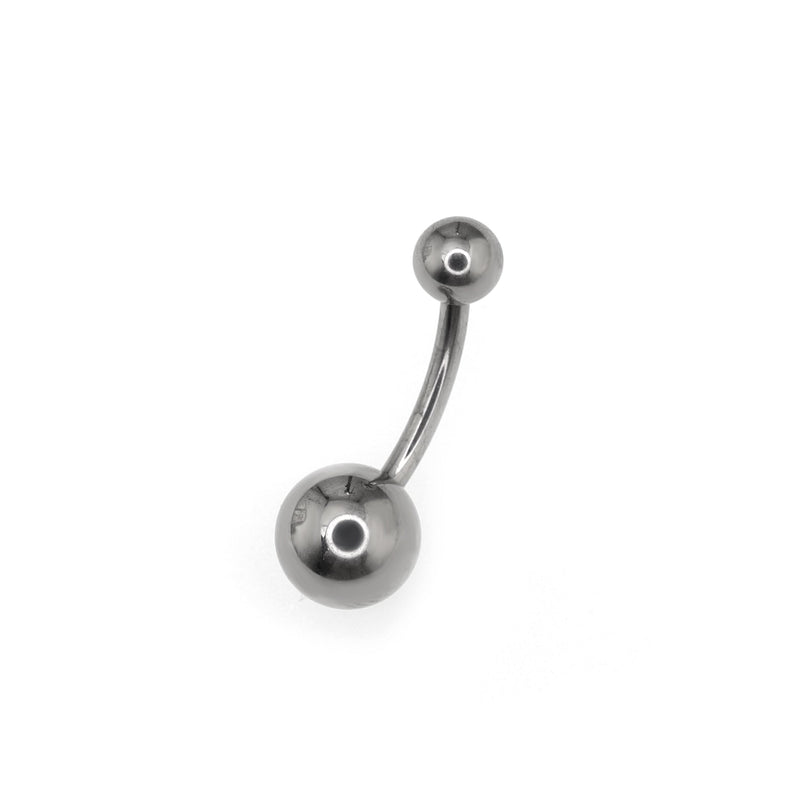 Classic Internally Threaded Titanium Belly Ring - Classic Internally Threaded Titanium Belly Ring - Sliver / 6 mm by CRUXJEWELRY