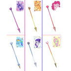 MLP Titanium Zirconia Industrial Barbell - MLP Titanium Zirconia Industrial Barbell - Twilight Sparkle / 34mm by CRUXJEWELRY