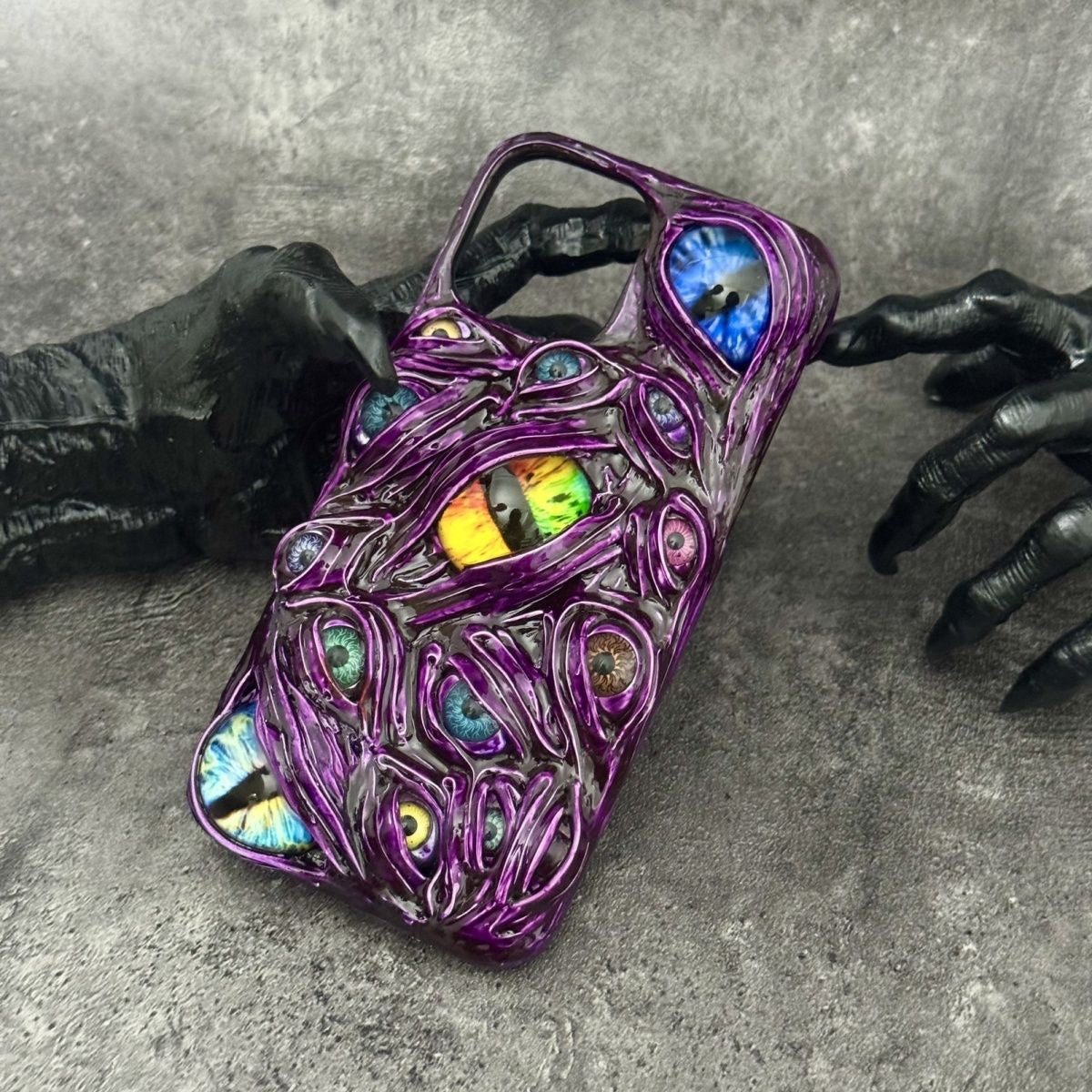 "Thousand Eyes" Cthulhu Monster 3D Phone Case | Textured Creepy Cute Cover