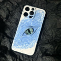 "Elemental Guardians" 3D Dragon Eye Phone Case | Hand-Painted Swirl Texture (Ice, Fire, Void)