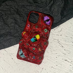 "Crimson Flesh" Multi-Eye 3D Horror Phone Case | Realistic Red Gore Texture Cover