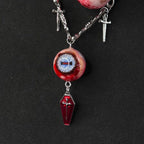 Cthulhu-Auge – Halskette mit blutiger Doppelpupille