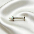 Spike Opal Gewindeloser Titan-Nasenstecker 