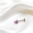 Spike Opal Gewindeloser Titan-Nasenstecker 