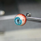 Cthulhu Eye - Dragon Slit Iris | Ear/Tongue/Lip Titanium Studs