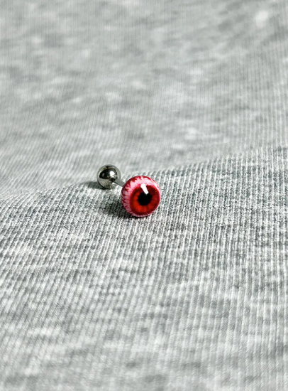 Cthulhu Eye - Bloody Mary Twin Gaze | Ear/Tongue/Lip Stud Barbell