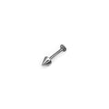 Basic Spike External Thread Stainless Steel Labret Stud - Basic Spike External Thread Stainless Steel Labret Stud - Sliver / 6mm by CRUXJEWELRY