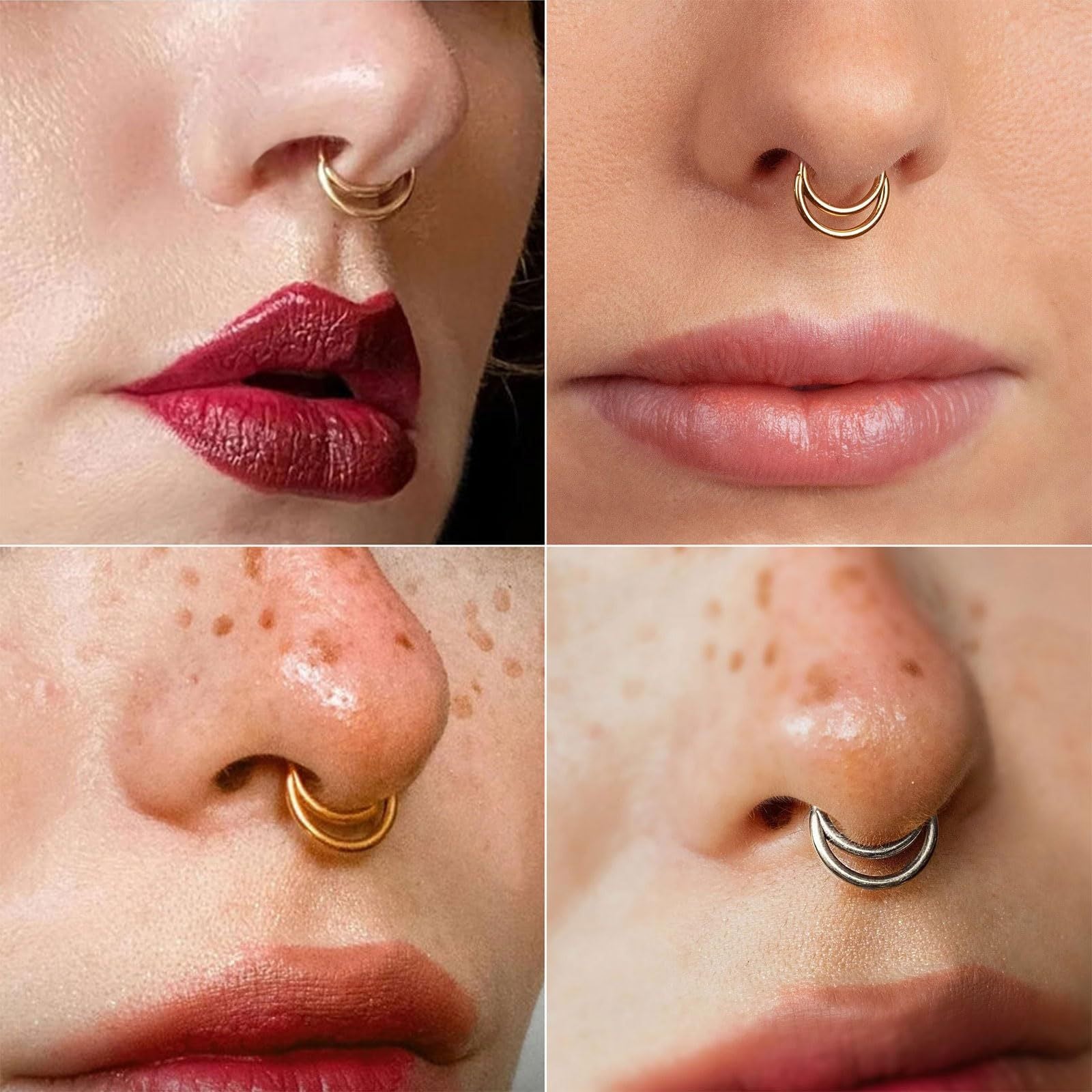 ASTM F136 Titanium Hinged Segment Ring - Seamless Septum & Cartilage Hoop