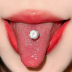 Piercing de langue en titane et tourmaline dégradée CZ 