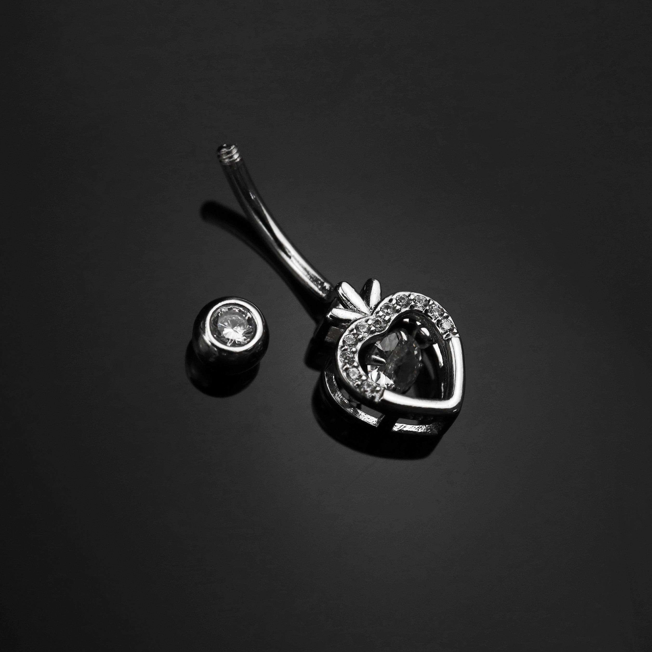 Strawberries S925 Sterling Silver Belly Ring - Strawberries S925 Sterling Silver Belly Ring - 6 mm by CRUXJEWELRY