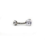 High Shine CZ Titanium Belly Ring - High Shine CZ Titanium Belly Ring - Default Title by CRUXJEWELRY
