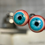 Cthulhu Eye - Realistic Handcrafted Eyeball |  Tongue/Ear/Lip  Titanium Studs