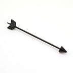 Arrow External Thread Stainless Steel Industrial Barbell - Arrow External Thread Stainless Steel Industrial Barbell - Black by CRUXJEWELRY