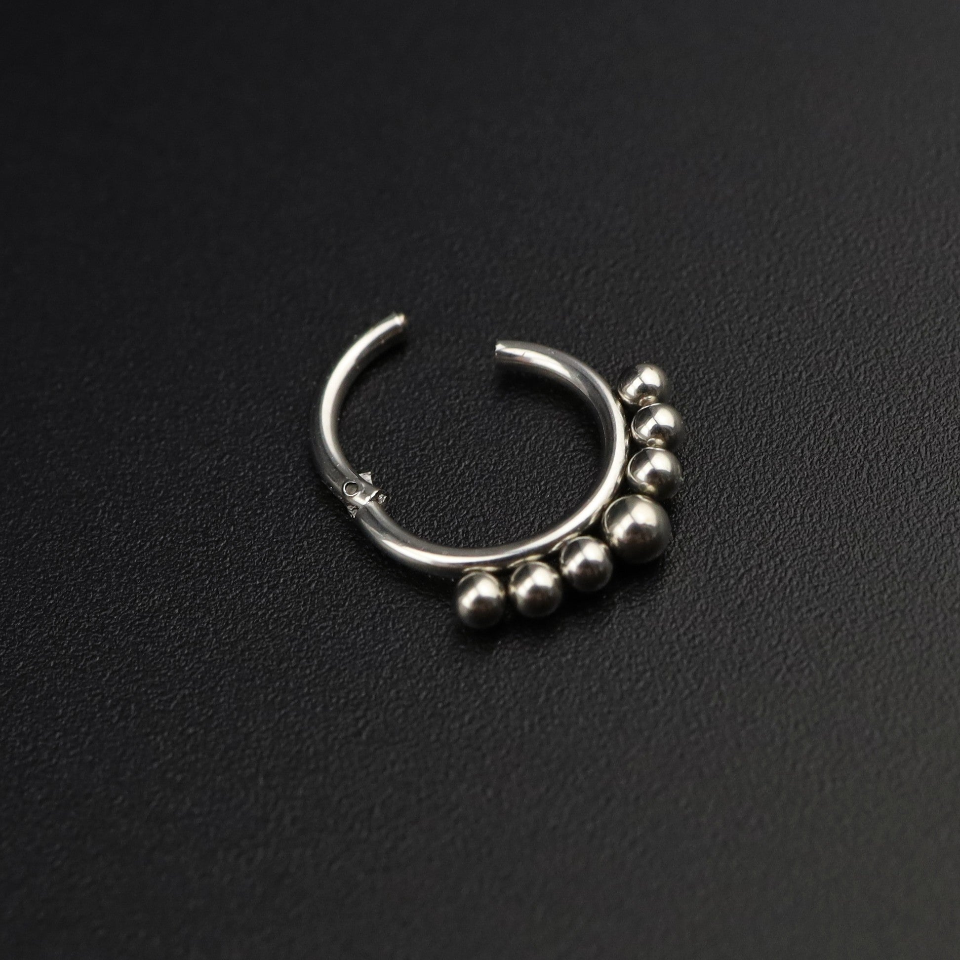 16G Small ball stainless steel Serpent Ring - 16G Small ball stainless steel Serpent Ring - Default Title by CRUXJEWELRY
