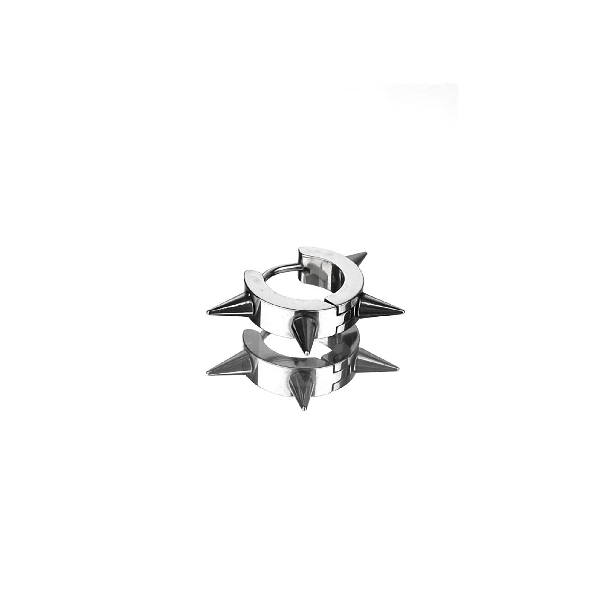 4-6-8 Spike Stud Stainless Steel Earrings