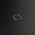 Teardrop Basic stainless steel Segment Hoop - Teardrop Basic stainless steel Segment Hoop - Default Title by CRUXJEWELRY