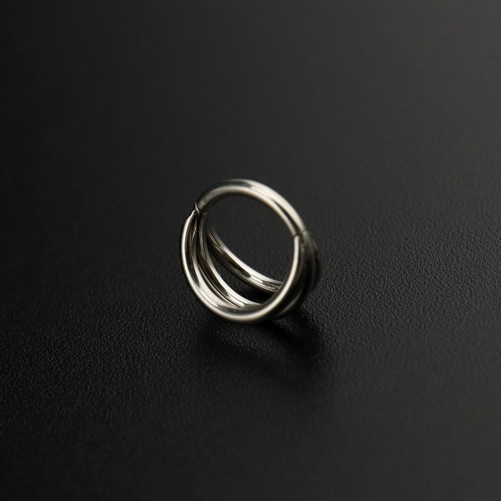 Triple Layer Hinged Segment Cartilage Ring - Triple Layer Hinged Segment Cartilage Ring - Default Title by CRUXJEWELRY